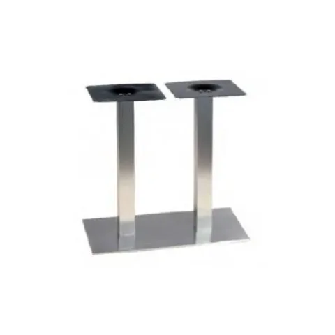 Pied Inox Carre Double