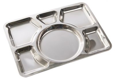 Plateau Compartiment En Inox