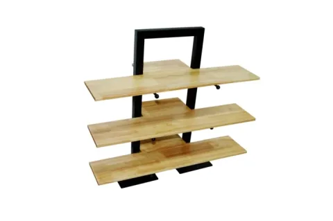Unite De Buffet 3 Niveaux En Metal/Bois D 68x28x64