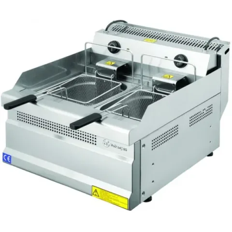 FRITEUSE ELECTRIQUE 5+5 LITRES 550x630x300 MODEL TC.6FE550 ESTUFA TURHAN CELIK – TURQUIE