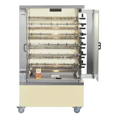 RÔTISSOIRE VERTICALE GAZ 6 BROCHES 36 POULETS MCM – ESPAGNE