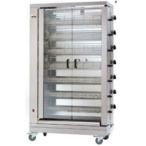 ROTISSOIRE VERTICALE GAZ 8 BROCHES 48 POULETS MCM – ESPAGNE 300x300