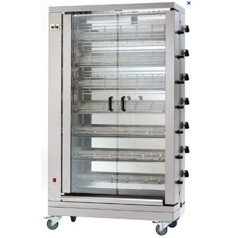RÔTISSOIRE VERTICALE GAZ 8 BROCHES 48 POULETS MCM – ESPAGNE