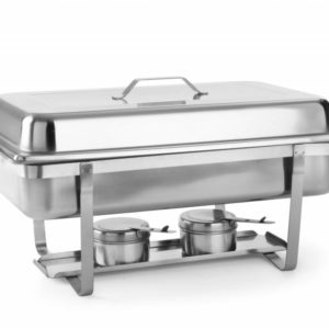 Chaffing dish rect en inox gn 1 1 9l