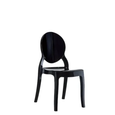 chaise elizabeth en polypropylene sans accoudoirs
