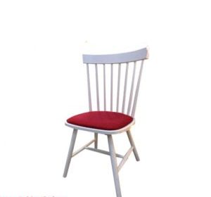 chaise en bois sans accoudoire assise en tissu oslo