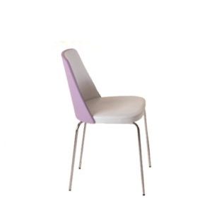 chaise en inox sans accoudoire assise en tissu balind