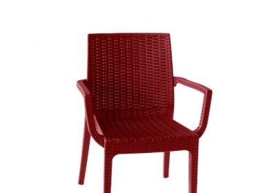 chaise en plastique venizia avec accoudoirs
