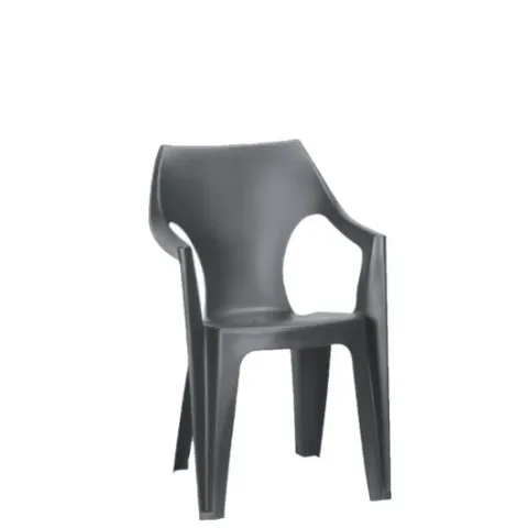 chaise en pvc avec accoudoirs dante