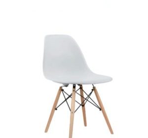 chaise en pvc pieds en bois sans accoudoirs eco-roque