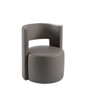 chaise fauteuil en bois et simili cuir autch