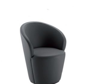 chaise fauteuil en bois et simili cuir conny