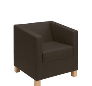 chaise fauteuil en bois et simili cuir vovara