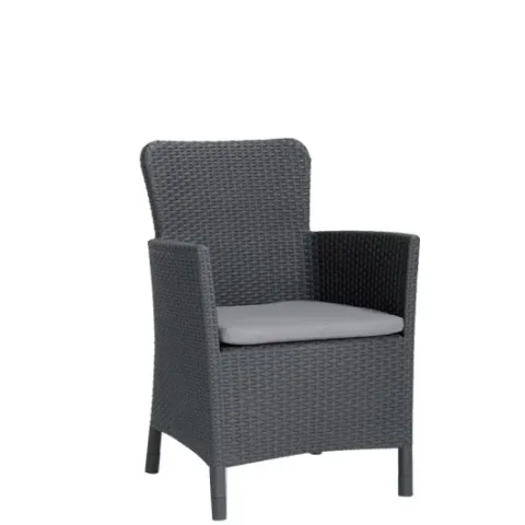 chaise tresse miami-t noir