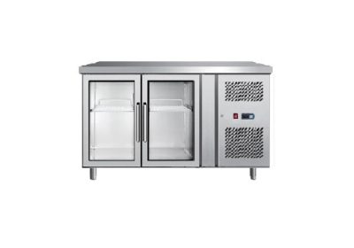 comptoir réfrigérée 2 portes vitrée positive ventile 1m50 epf3721 model atosa