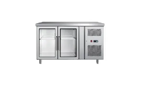 comptoir réfrigérée 2 portes vitrée positive ventile 1m50 epf3721 model atosa