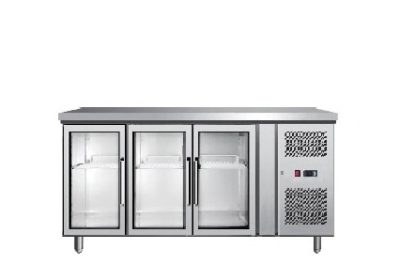 comptoir réfrigérée 3 portes vitrée positive ventile 1m80 epf3731 model atosa