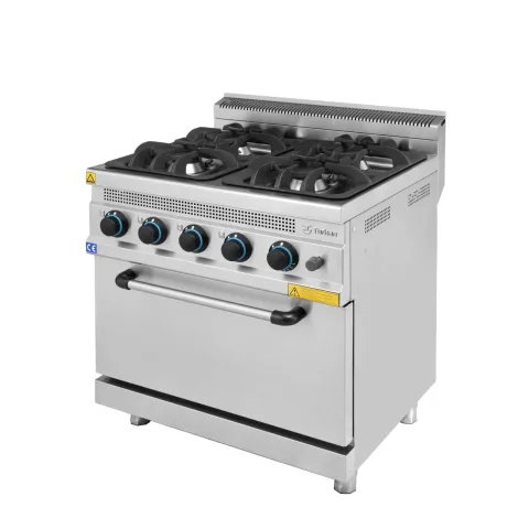 cuisinière 4 feux gaz sur four estufa turhan celik – la turquie