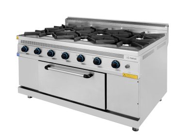 Cuisinière 6 feux gaz sur four estufa turhan celik – la Turquie