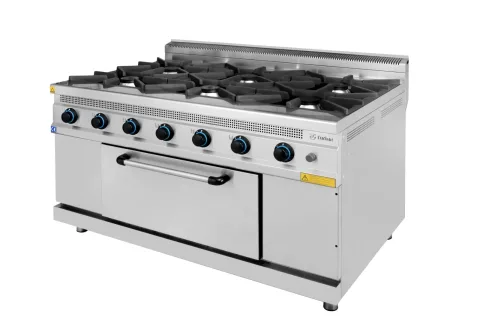 Cuisinière 6 feux gaz sur four estufa turhan celik – la Turquie