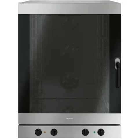 four professionnel inox a air pulse 10 niveaux 6040 avec humidification smeg italie