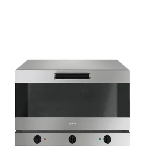 four professionnel inox a air pulse 4 niveaux 6040 avec humidification smeg italie