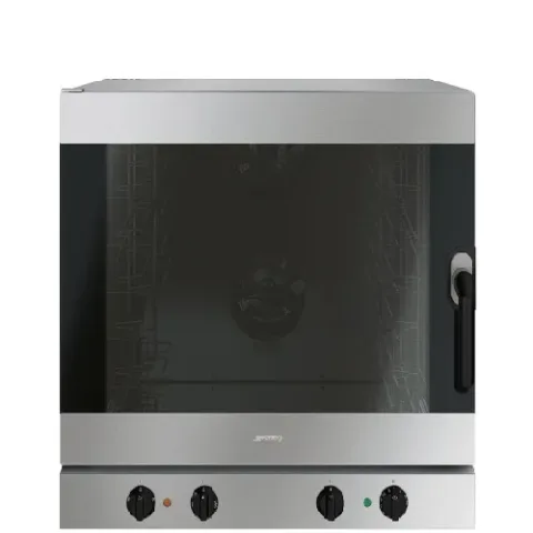 four professionnel inox a air pulse 6 niveaux 6040 avec humidification smeg italie