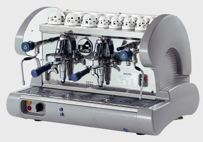 machine a café 2 groupes remplissage auto noir bar2sn la pavoni – italie