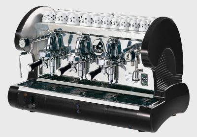 machine a café 3 groupes remplissage auto noir bar3sn la pavoni – italie