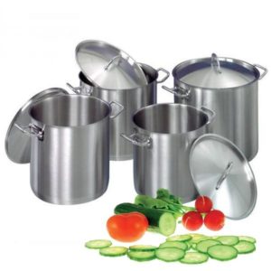 Marmite en inox avec couvercle 28
