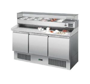 meuble a pizza marbre 1m40 gn1-1 esl3852 model atosa