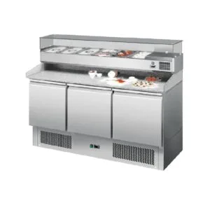 meuble a pizza marbre 1m40 gn1-1 esl3852 model atosa