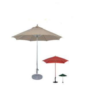 Parasol en aluminium push-up