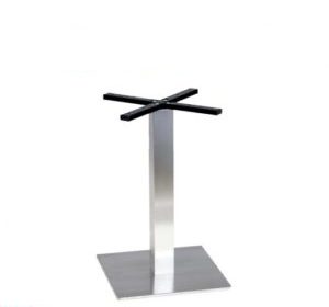 pied de table bas carre tige carre