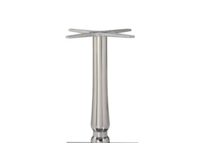 pied de table bas carre tige sculte