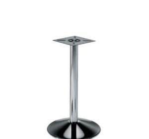 pied de table bombe chrome