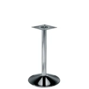 pied de table bombe chrome