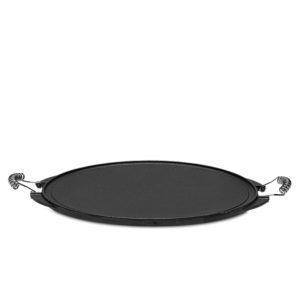 Plancha en fonte lisse-striée d 43