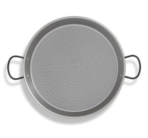 Poêle à paella tôle noir d 24