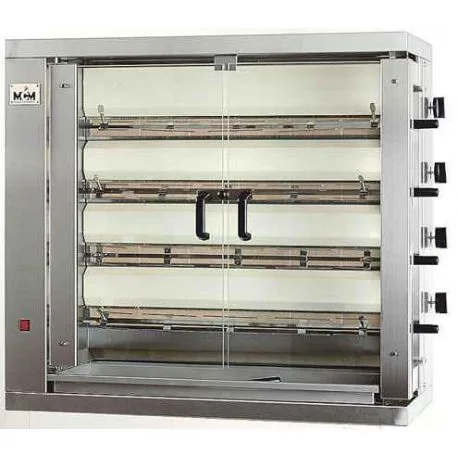 rôtissoire verticale gaz 4 broches 24 poulets mcm – espagne