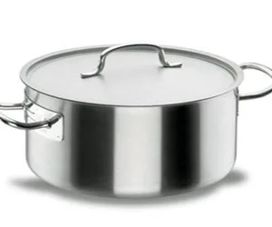 Sautoir en inox avec couvercle d 35