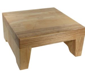 Support en bois carre pour buffet 25 25 12