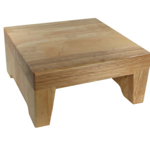 Support en bois carre pour buffet 25 25 12