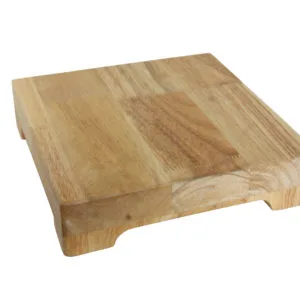 Support en bois carre pour buffet 25 25 6