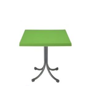 table en plastique carre atlas dim 65 65 73 cm