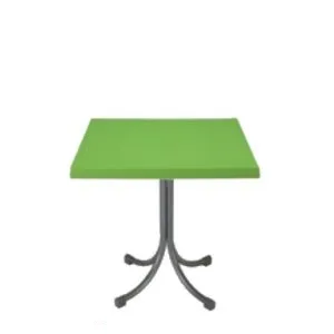 table en plastique carre atlas dim 65 65 73 cm