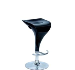 tabouret en pvc pied chrome reglable vella