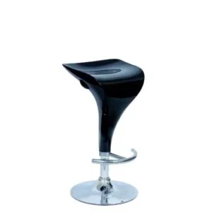 tabouret en pvc pied chrome reglable vella
