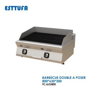 BARBECUE DOUBLE A POSER 800x630x300 TC.6LG800 300x300