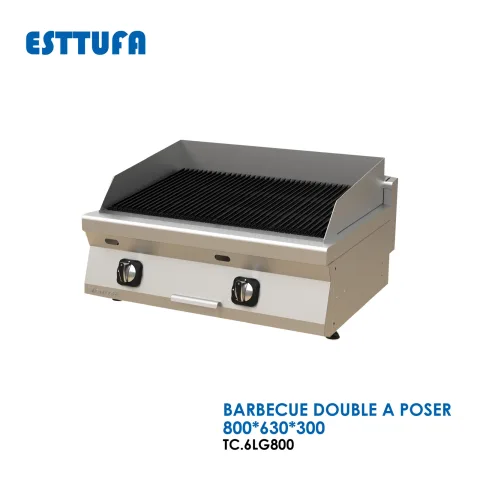 BARBECUE DOUBLE A POSER 800x630x300 TC.6LG800